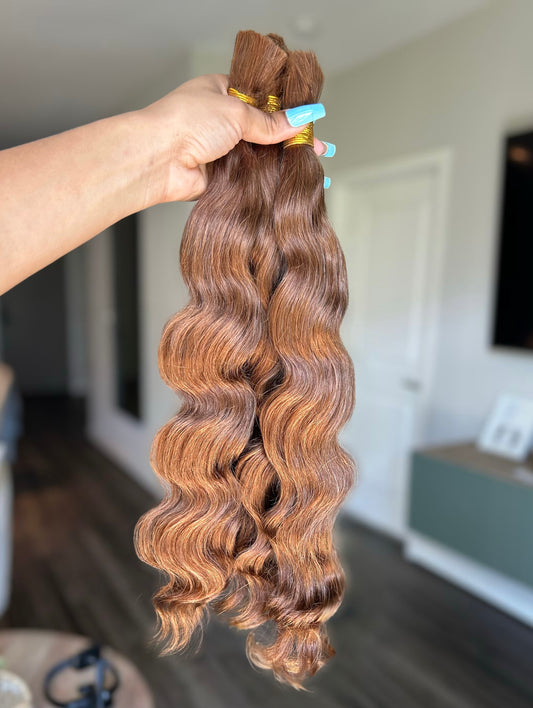 #30 Virgin Loose Wave Bulk Human Hair