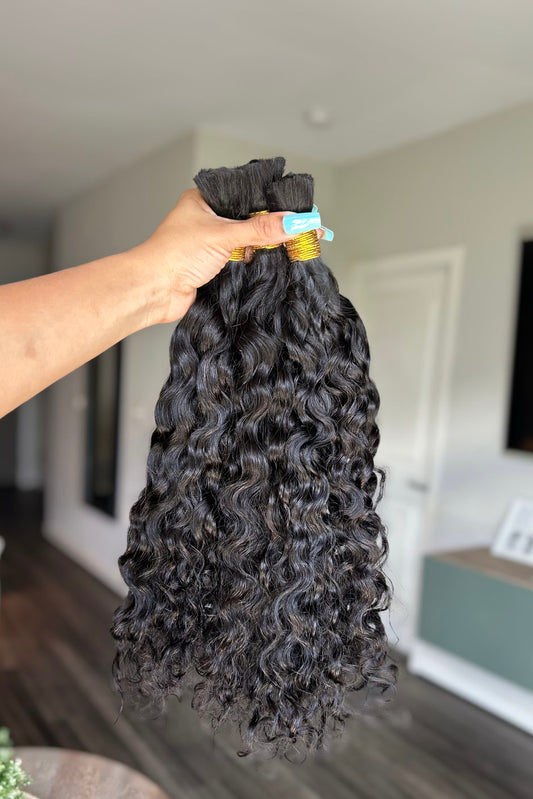 Natural Wave Virgin Bulk Human Hair