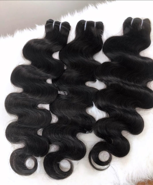 Virgin Brazilian Body Wave Weft Bundles